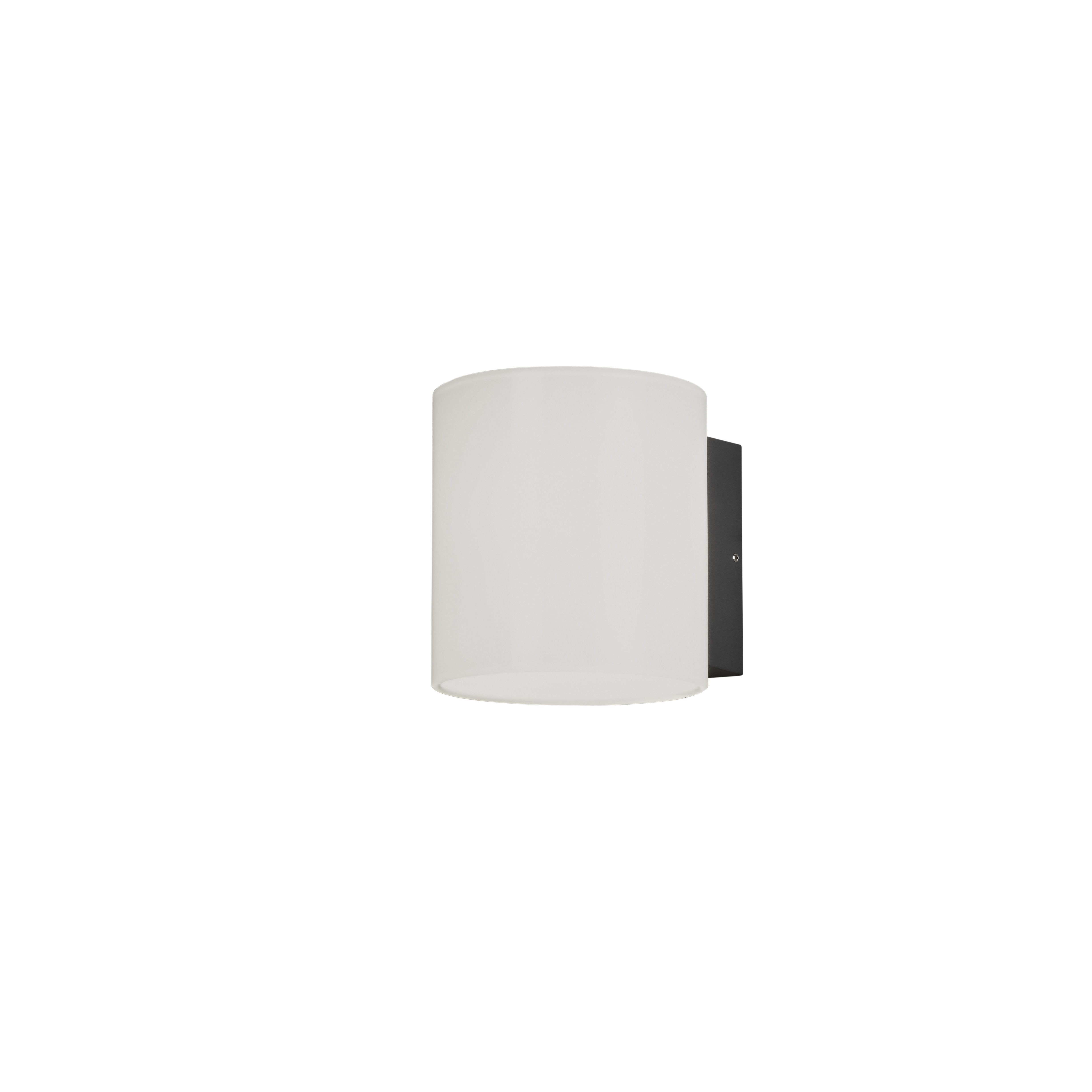 Konstsmide Wandleuchte Foggia, HighPowerLED 10W, anthrazit/opal Glas (7859-372)