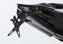 Vorschaubild PROTECH X-SHAPE Kennzeichenhalter SET mit Reflektor und Beleuchtung Alu & Stahl Schwarz für KTM 690 Enduro R, 690 SMC R, GASGAS ES700