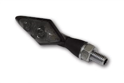 HIGHSIDER pro PEN HEAD DOUBLE 2in1 LED-Blinker mit Positionslicht, schwarzes Gehäuse, getönte Linse