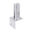 Vorschaubild Alberts® Pfostenträger f.Zaunpf.Doppelstab-Gittermatten/L-Steine,grün,z.Aufschr.f.60x40mm 685591