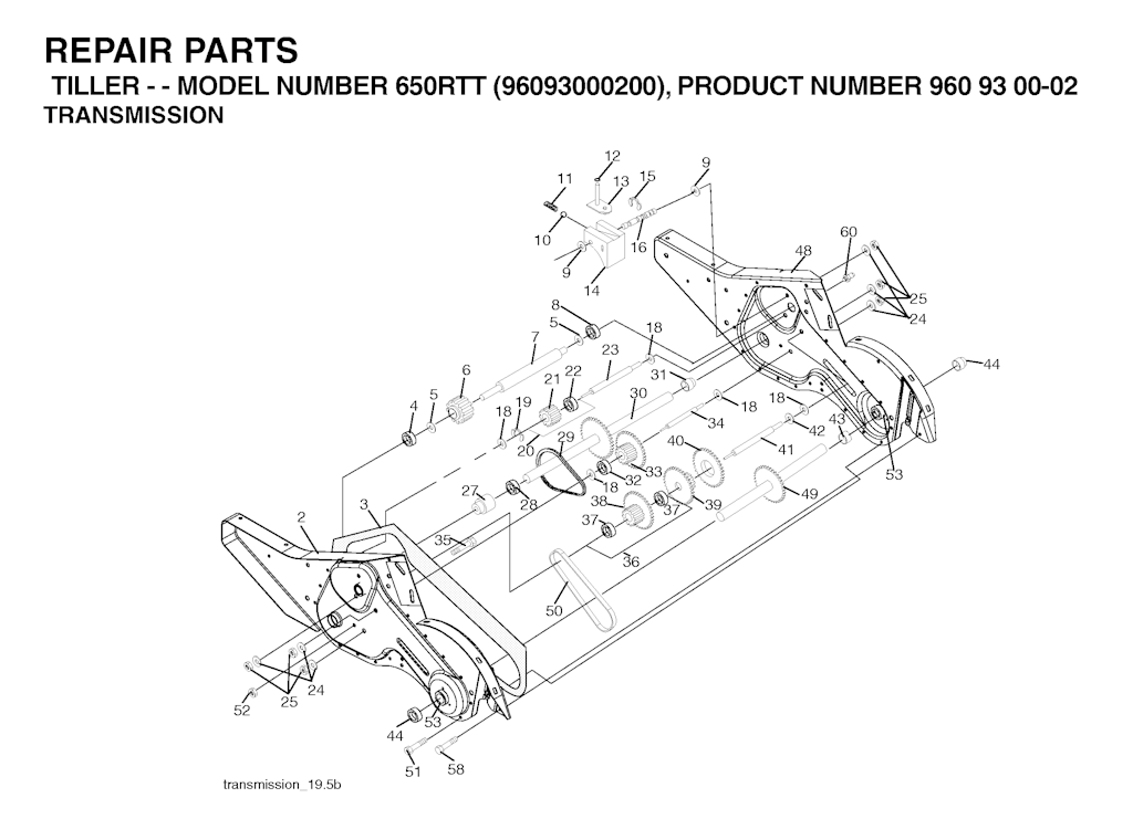 Explosionszeichnung Ersatzteile