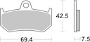 Vorschaubild SBS Bremsbelag 763LS Street Sinter