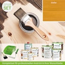 Vorschaubild Innen- und Außenanstrich Komplettset für Gartenhäuser bis 5 m² Grundfläche (Lasur)