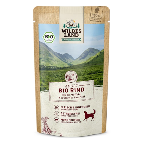 Wildes Land BIO Hundenassfutter 125g