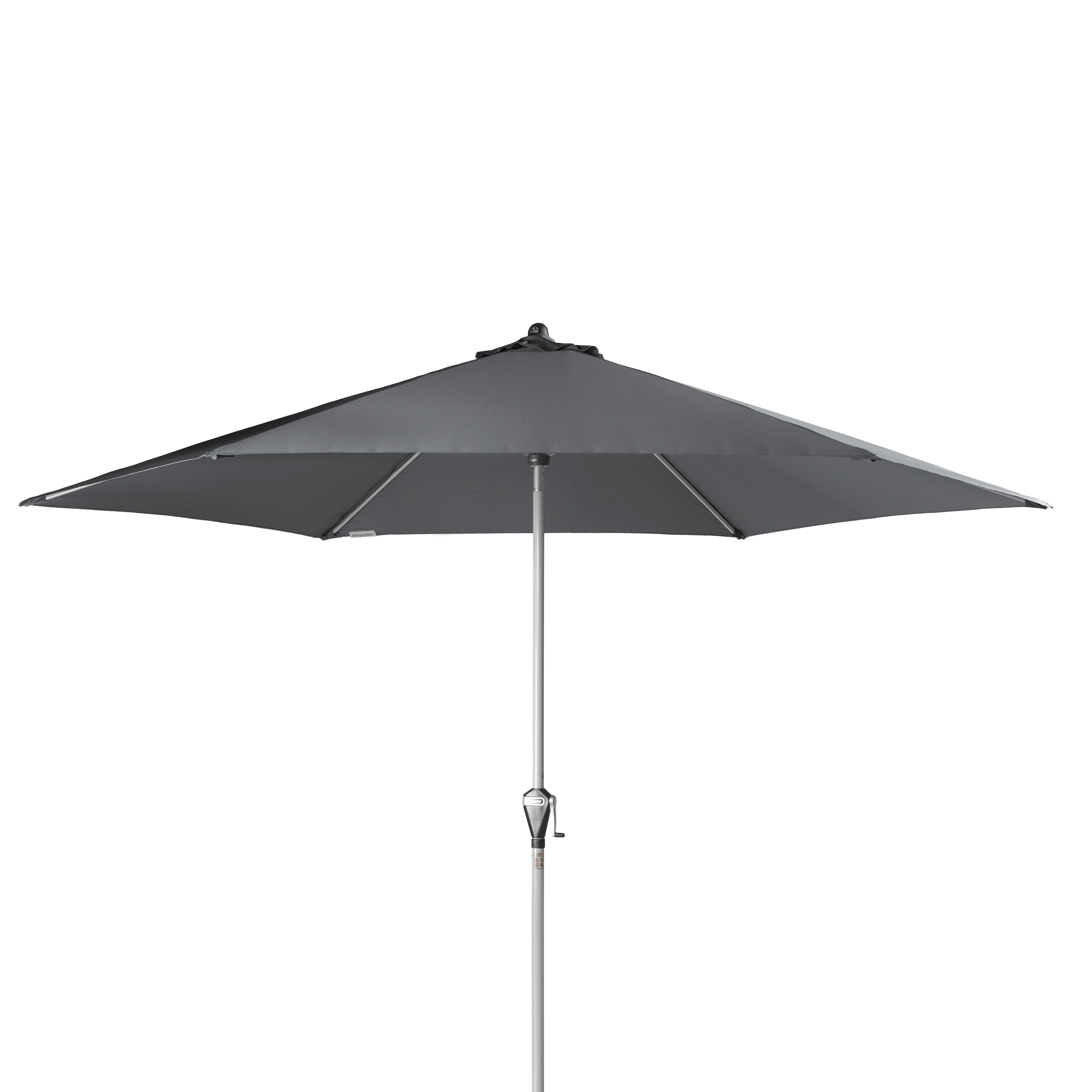 doppler Mittelmastschirm ACTIVE 320 Auto-Tilt, Aluminium Silber / Polyester 180 g/m² Anthrazit