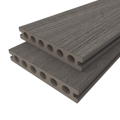 NewTechWood Deluxe Vintage WPC-Terrassendiele Hohlkammer Silver Gray  23 x 138 mm