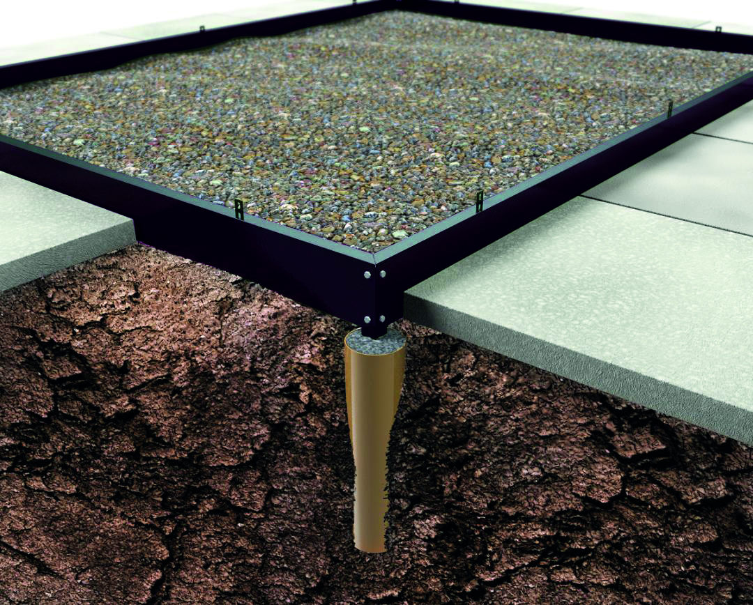 Halls Stahlfundament für Gewächshaus Qube 6,6 m² 9,9 m² 13 m²