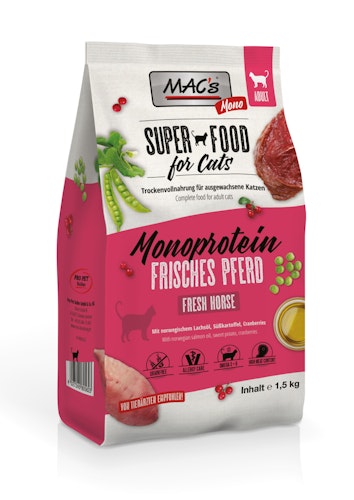 MAC's Cat Adult Monoprotein Pferd Katzentrockenfutter