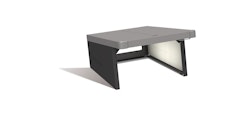 Biohort Rasenrobotergarage Charly B 78 x T 90 x H 49 cm (Gr. 2) dunkelgrau-metallic