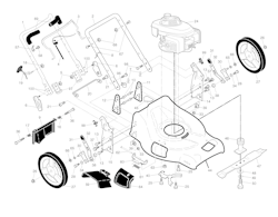 Husqvarna Rasenmäher gelegentliche Nutzung 96141019305 R 53SV