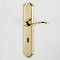 Griffwerk Türgriff AMADEUS Langschild- Messing Optik