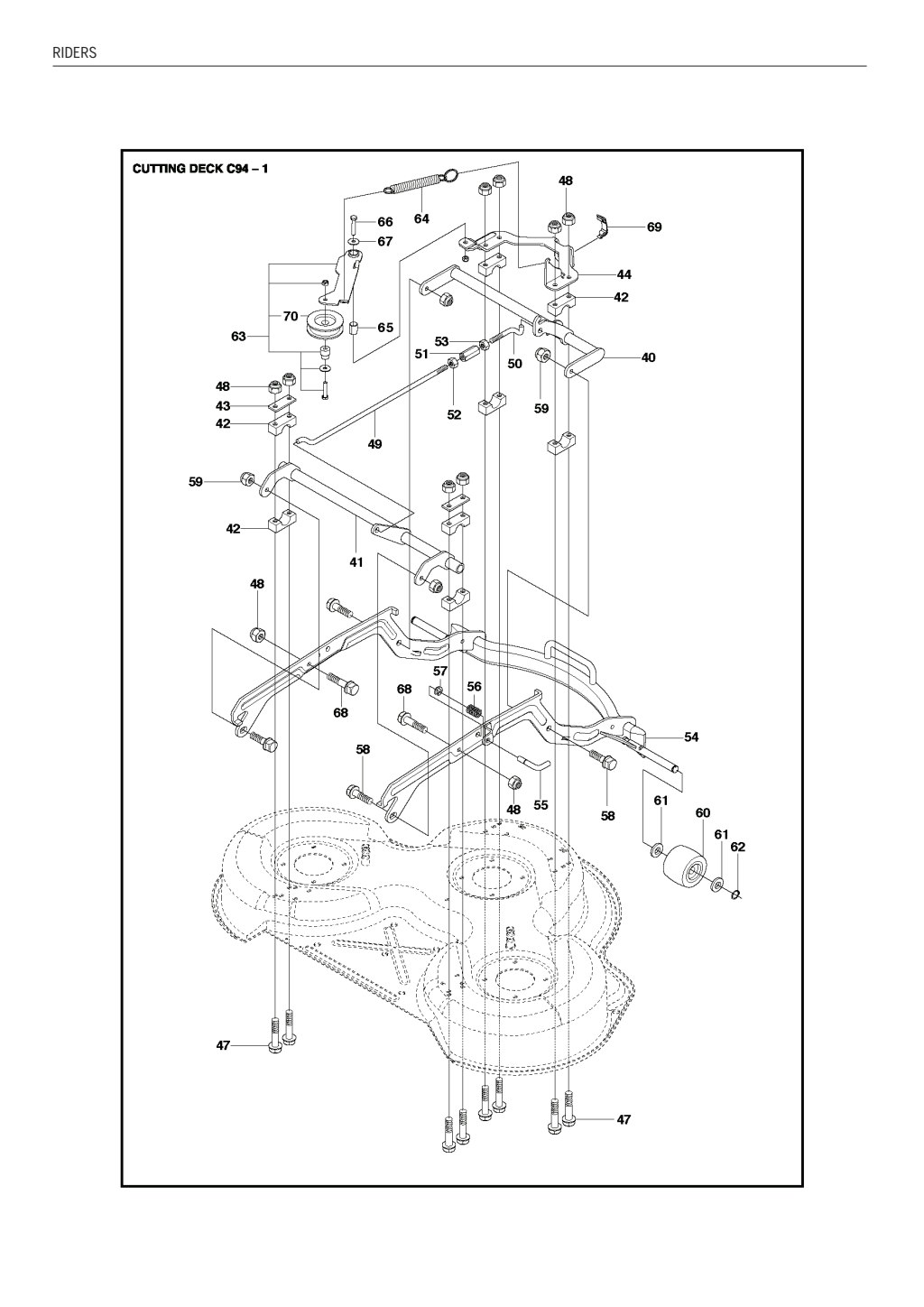 Explosionszeichnung Ersatzteile