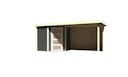 Vorschaubild Karibu Woodfeeling Gartenhaus Schwandorf 3/5 inkl. 275 cm Schleppdach mit Rückwand - 19 mm