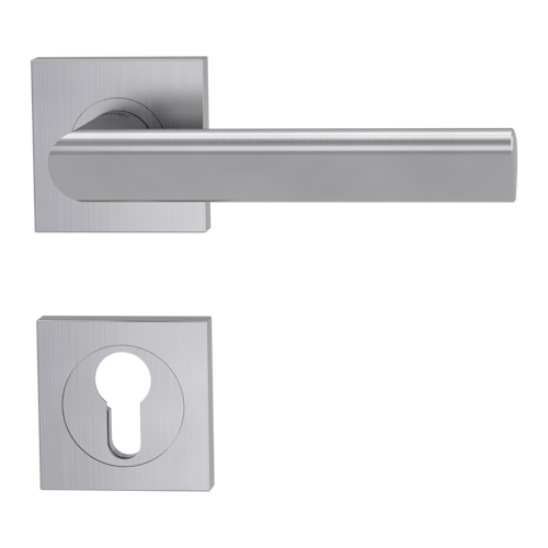 Griffwerk Türgriff TRI 134 - Schraubtechnik, eckig, Edelstahl matt