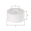 Vorschaubild Alberts® Distanzhülse,KST weiß,Außen ⌀20 mm,Höhe 10 mm,Innen ⌀8,5 mm,verpackt à 15 St. 