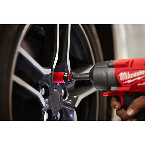 Milwaukee SHOCKWAVE 1/2" Schlagnuss Automotive 3-teilig (17, 19, 21 mm) auf Schiene 4932493370