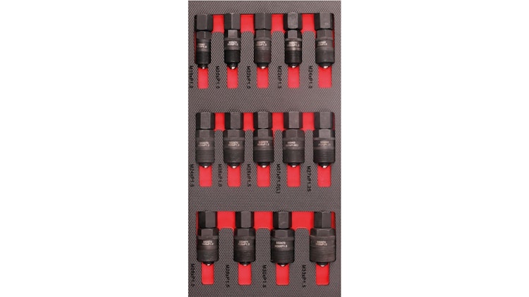 Bikeservice Moduleinlage Abzieher Polrad 14-teilig, mit Außengewinde