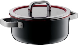 WMF Fusiontec Functional Bratentopf mit Glasdeckel, 24 cm, Black