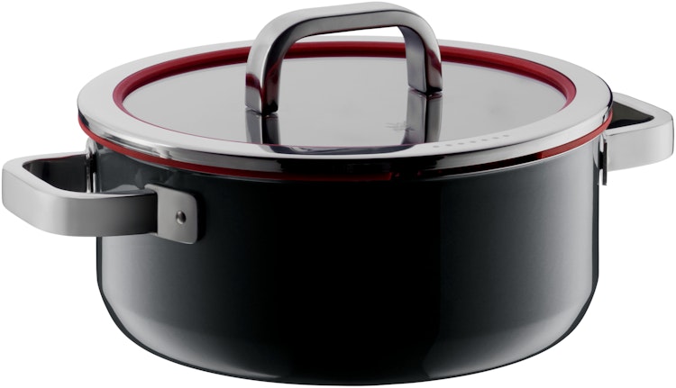 WMF Fusiontec Functional Bratentopf mit Glasdeckel, 24 cm, Black