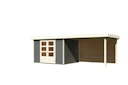 Vorschaubild Karibu Woodfeeling Gartenhaus Askola 2/3/3,5/4/5 mit 280 cm Schleppdach + Rückwand