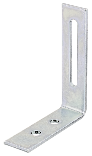 Alberts® Verstellwinkel, mit Langloch, galvanisch verzinkt dickschichtpassiviert, TxHxB 65x80x20 mm 