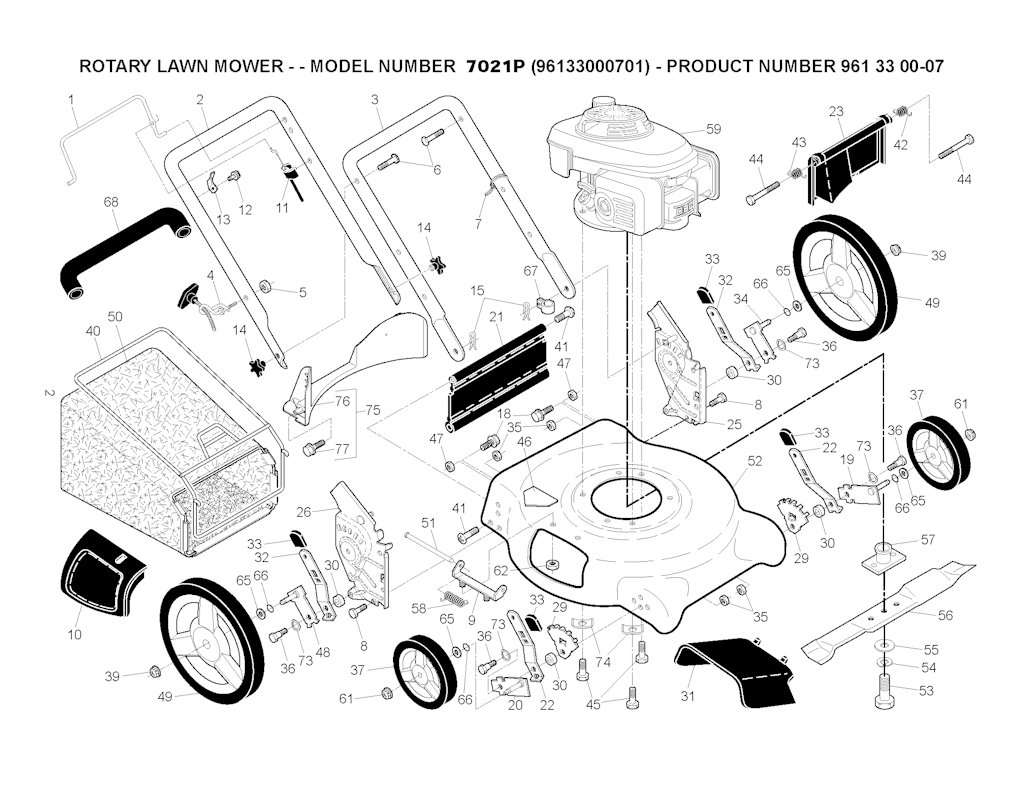 Explosionszeichnung Ersatzteile