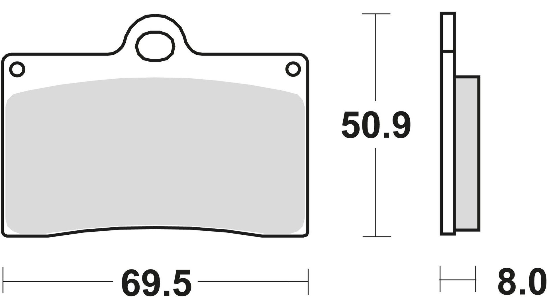 TRW Bremsbelag MCB 540