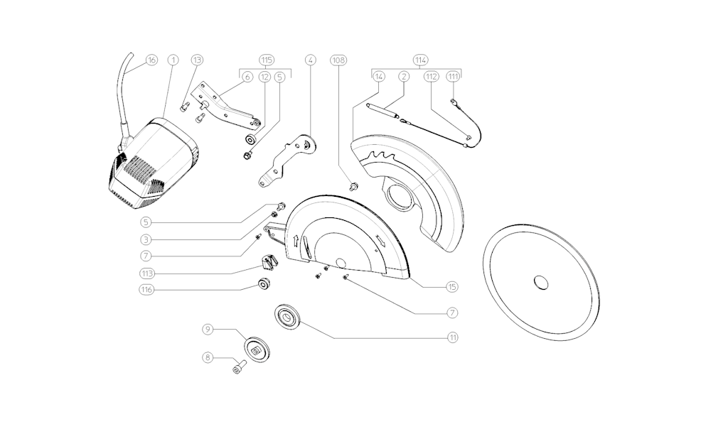 Explosionszeichnung Ersatzteile
