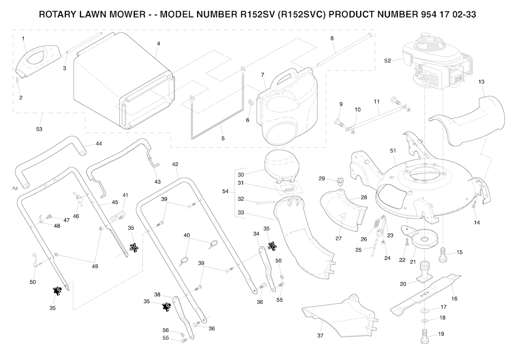 Explosionszeichnung Ersatzteile