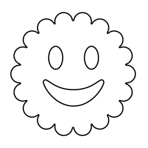 Kaiser Linzer Ausstecher lachendes Gesicht, 5cm