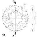 Vorschaubild Supersprox Alu-Kettenrad 525 46Z (Rot)