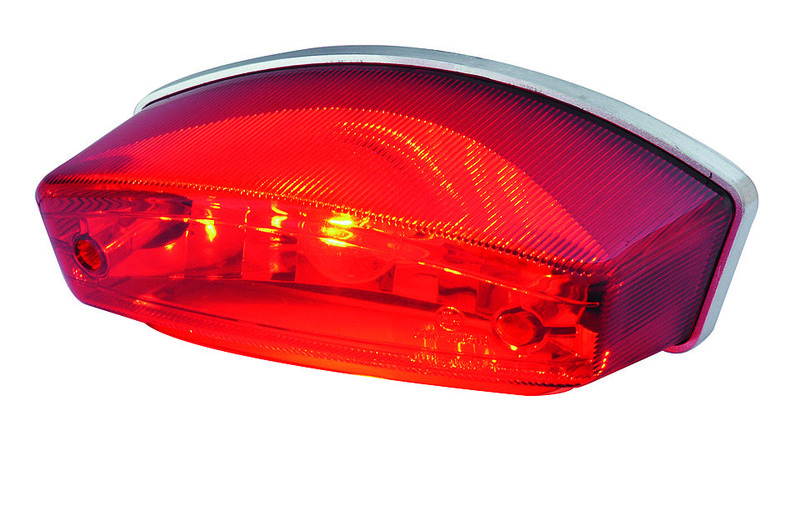 HIGHSIDER smart MONSTER Universal-Rücklicht inkl. Kennzeichenbeleuchtung, rot/klar