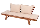 Vorschaubild Garden Pleasure Bank FORTUNA, 195 cm, Eukalyptus / Kissen 100 % Polyester