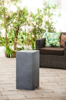 Heissner Gartenbrunnen-Sockel "Tower", black color, 39x39x68cm (016612-03)