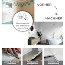 Vorschaubild Revét Vinyl Wandfliese Grau Matt 60 x 30 cm