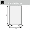 Vorschaubild Karibu Garage Blockhausgarage 28 mm natur
