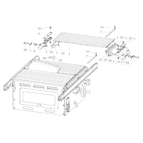 Metabo Tischverbreiterung PK/PKF 255