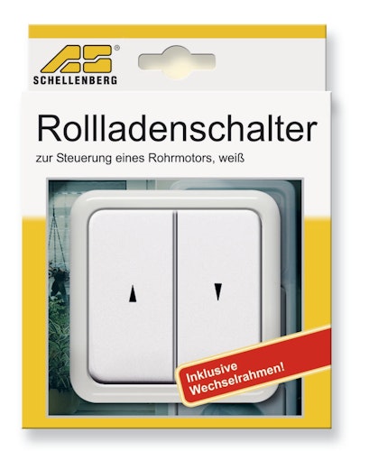 Schellenberg Schalter Rollladen UP inkl. Rahmen