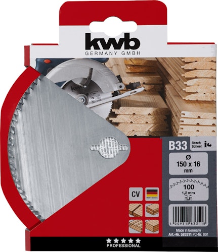 kwb Hk-Sägebl. CV Ø 150 x 16  Z100 583311