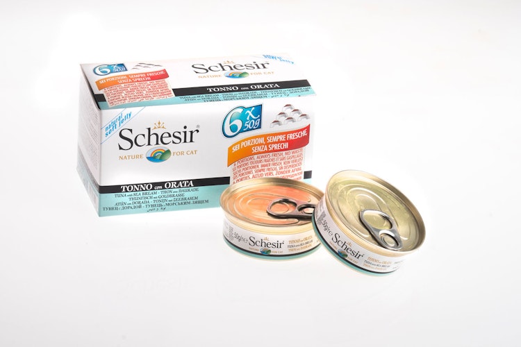 Schesir 6 x 50g Multipack Katzennassfutter