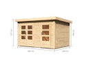 Vorschaubild Karibu Mittelwand-Gartenhaus Schönbuch 1 - 38 mm