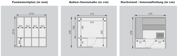 Karibu Gartensauna Saunahaus Cuben inkl. Vorraum, terragrau inkl. gratis Saunaofen im Wert von 599,99 €