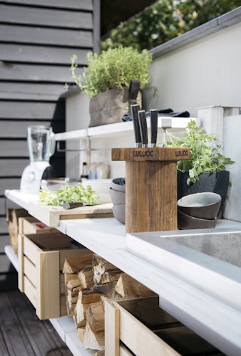 WWOO Messerblock aus Eichenholz