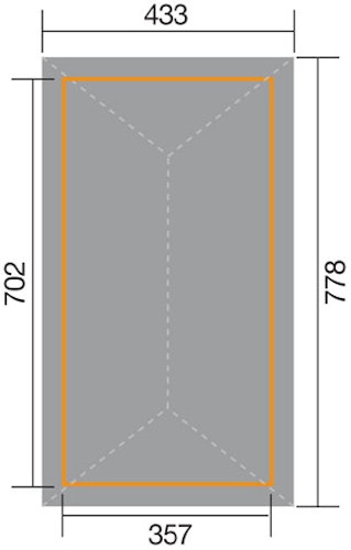 Weka Gartenoase 651 B - Sparset inkl. Schindeln