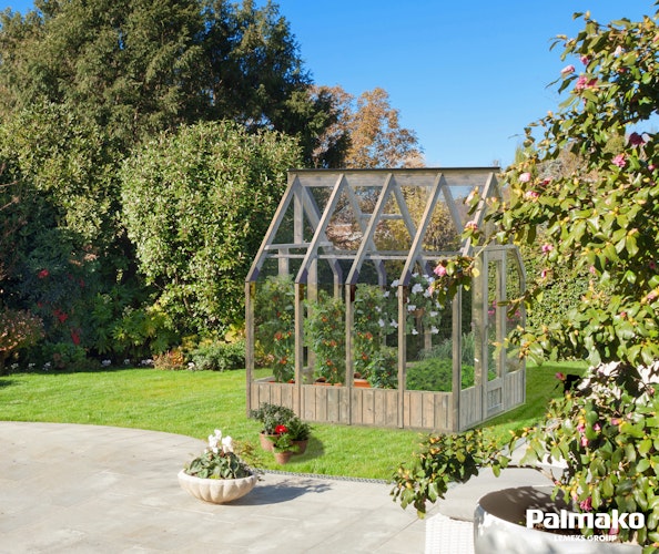 Palmako Gewächshaus / Pavillon / Glashaus Emilia 5,4  m² - 18 mm