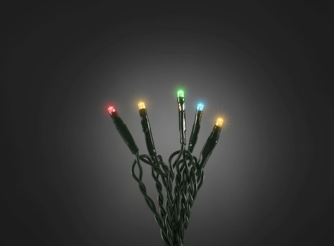 Konstsmide Weihnachtsbeleuchtung  Micro LED Lichterkette 100 bunte Dioden