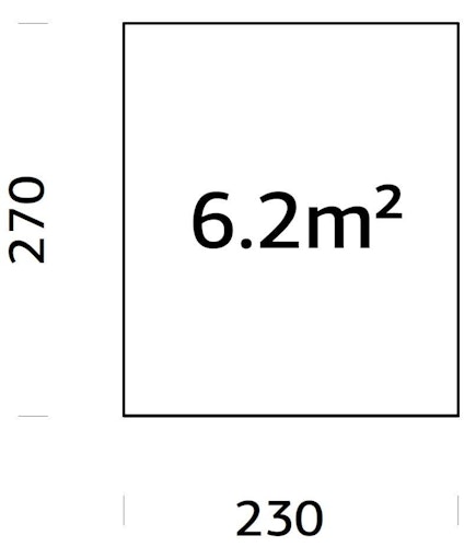 Palmako Fundamentrahmen 2,3 x2,7 m (inkl. LogFoot)