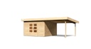 Vorschaubild Karibu Woodfeeling Gartenhaus Northeim 5 inkl. 300 cm Schleppdach und Rückwand