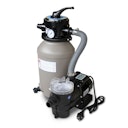 Karibu Sandfilteranlage klein inkl. Schläuche, Quarzsand 25 Kilo (4,5 m³/h, 230 V)