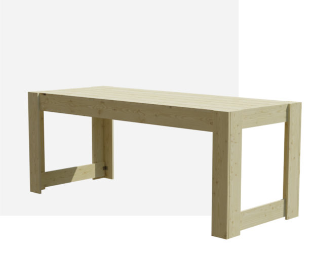  Ante Gartenmöbel-Set 2 inkl. 1 Tisch, 2 Hocker und 1 Bank